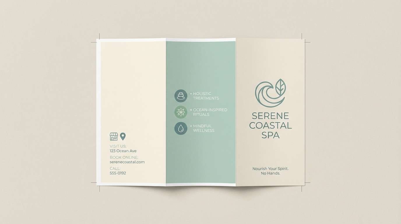 spa brochure layout