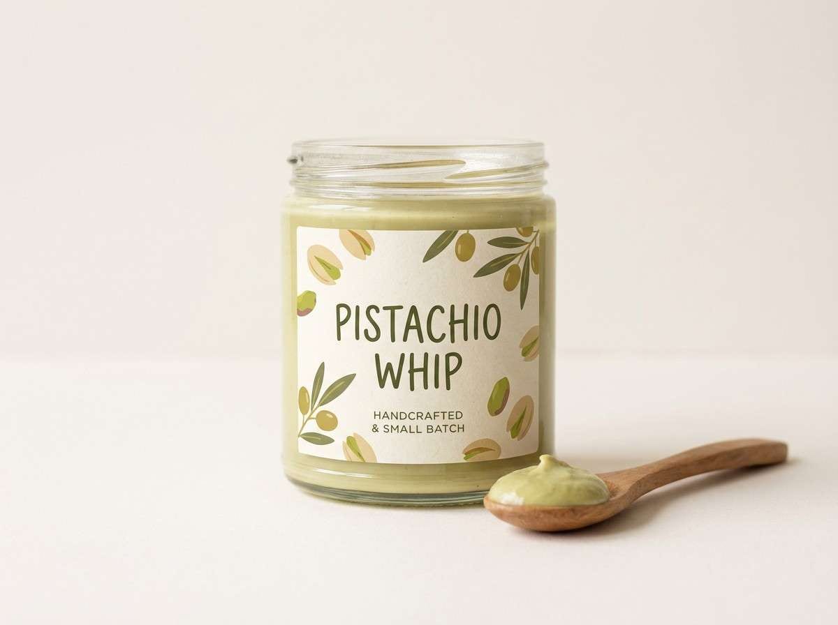 food jar label mockup