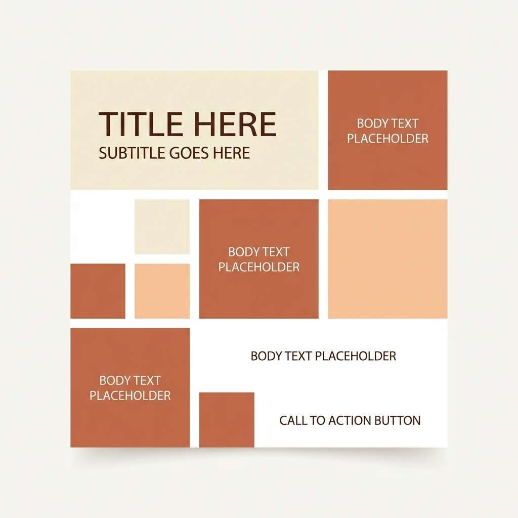 warm instagram post template