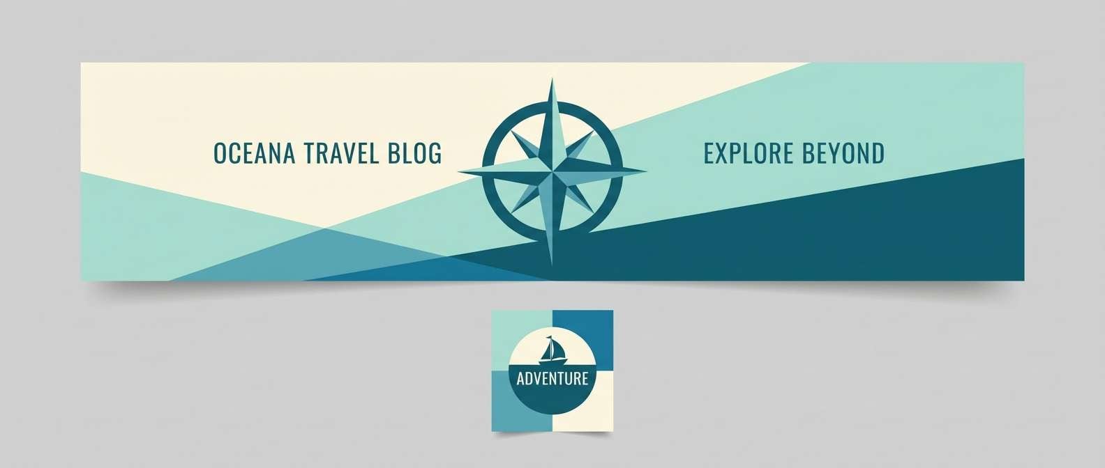 travel blog header layout