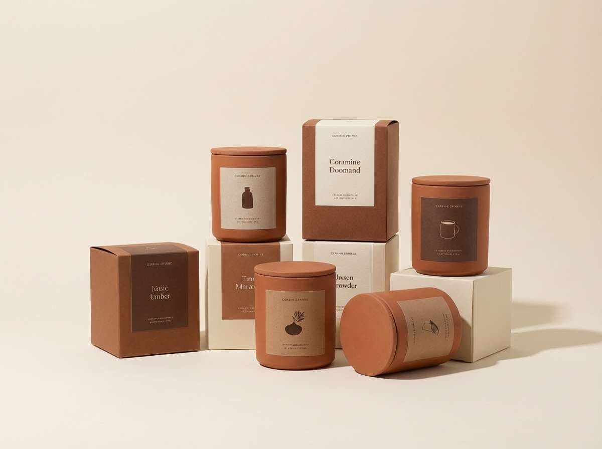 ceramics packaging mockup