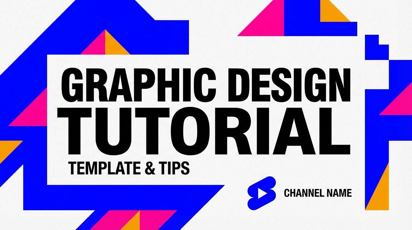 thumbnail template in blue and pink