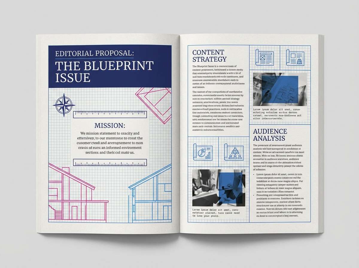 proposal deck in blueprint blues