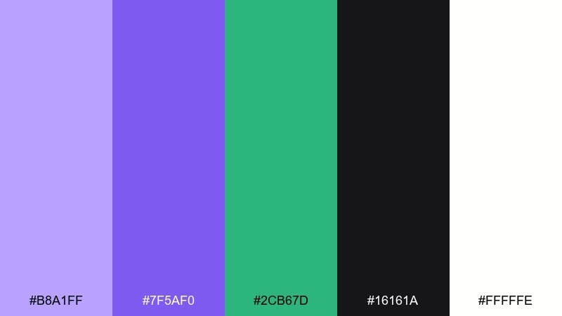 electric lavender haze music festival color palette with hex codes