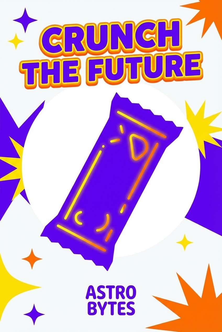 snack poster in purple yellow
