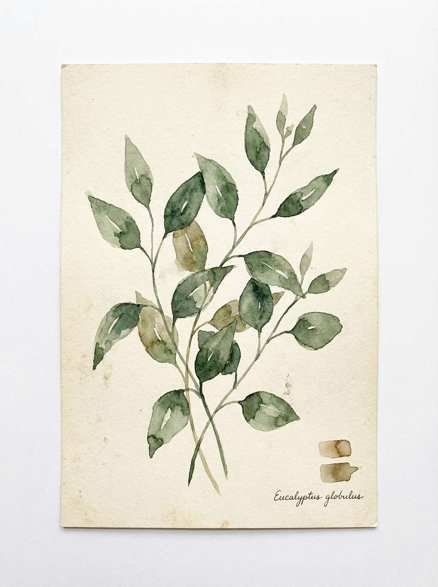 forest watercolor botanicals