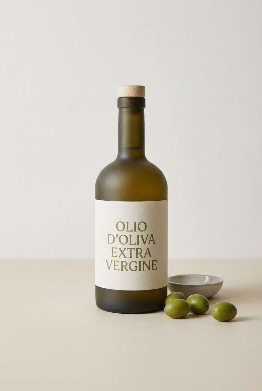 olive oil label design