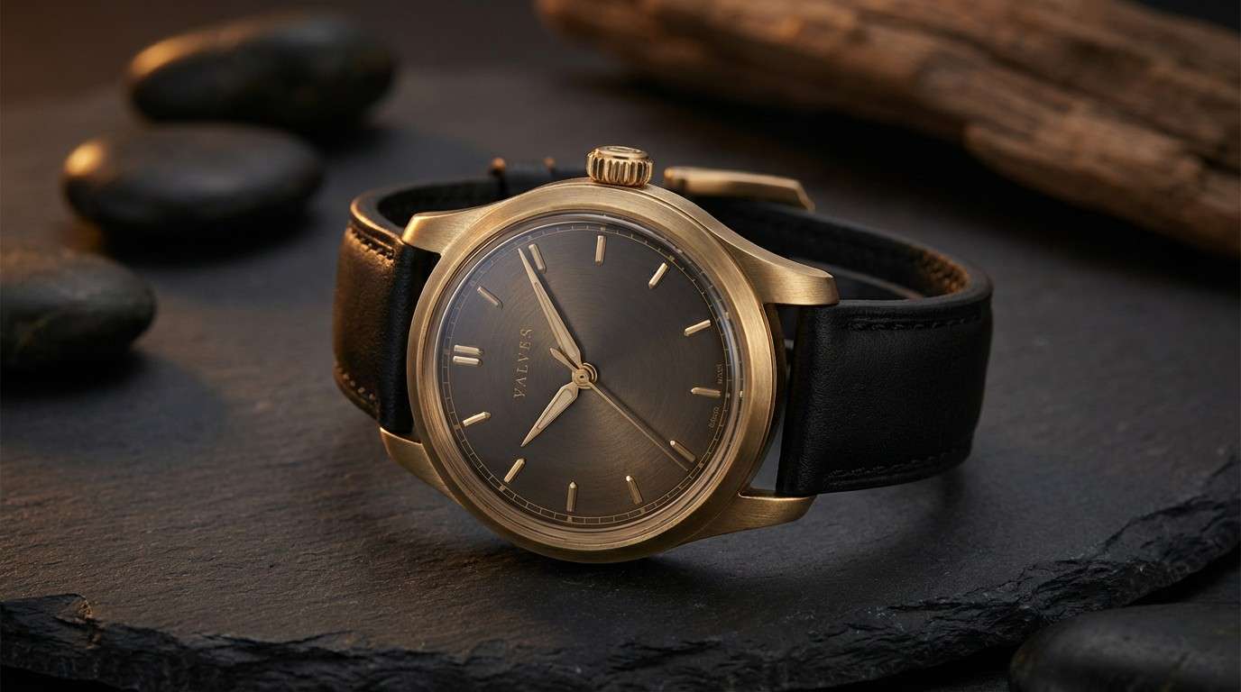 luxury watch in midnight tones