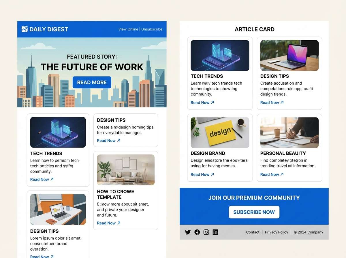 email newsletter template