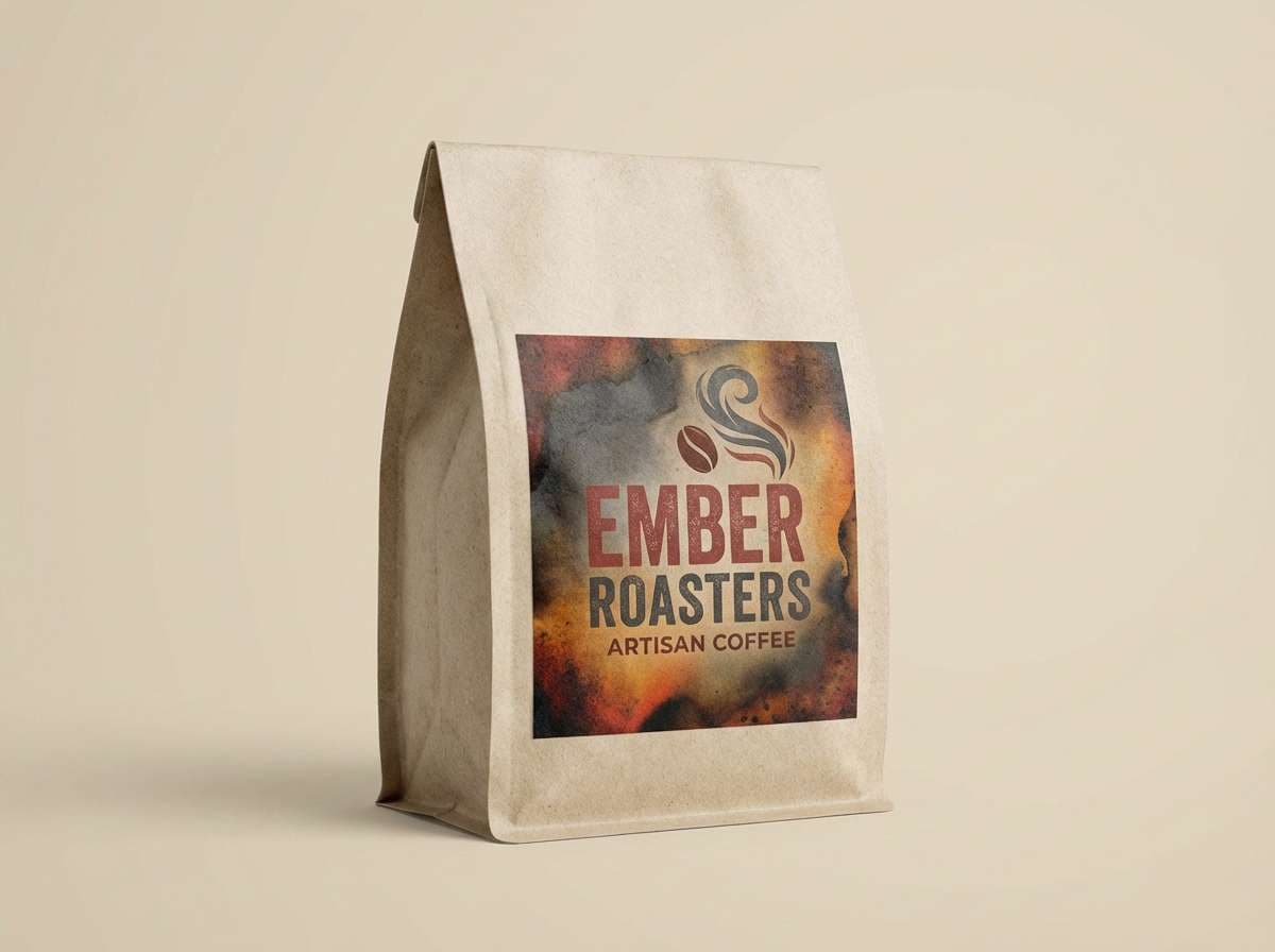 rustic coffee packaging