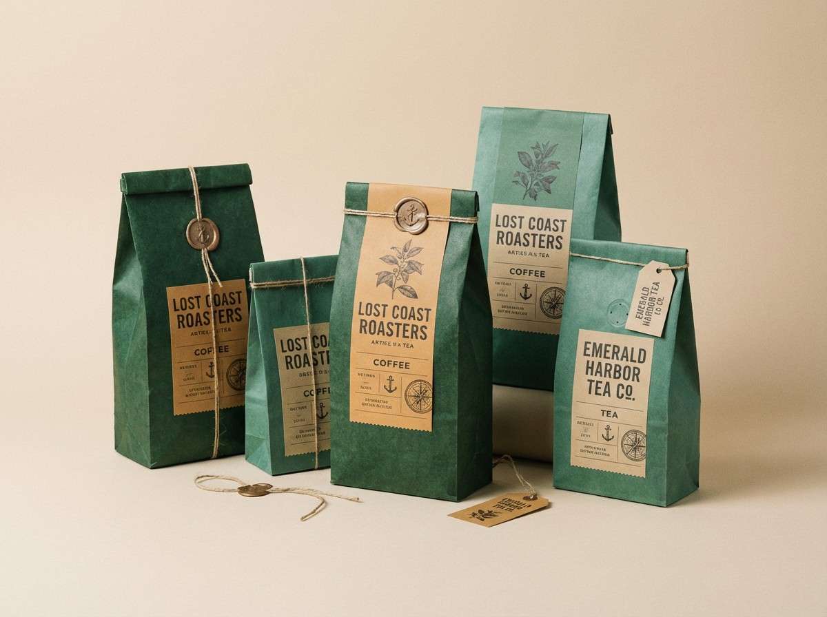 vintage tea packaging design