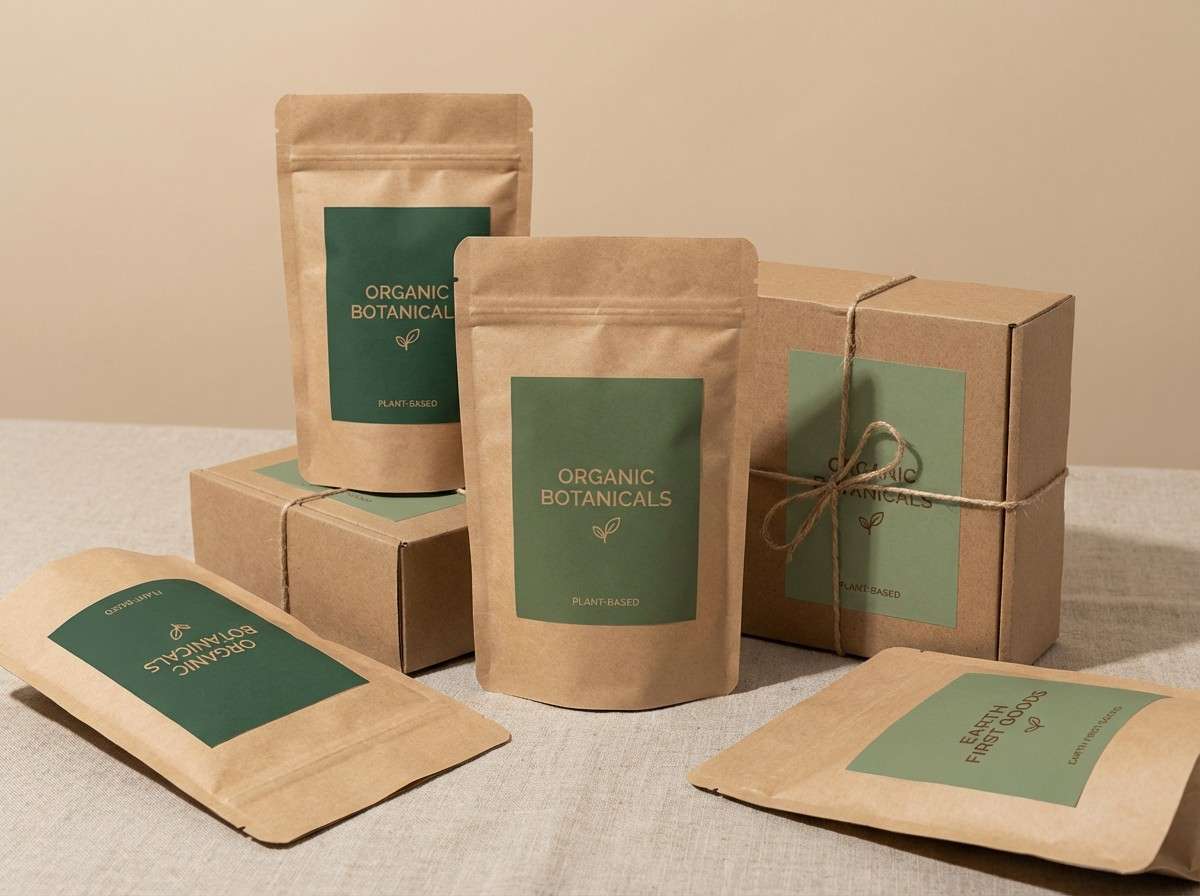 eco label design mockup