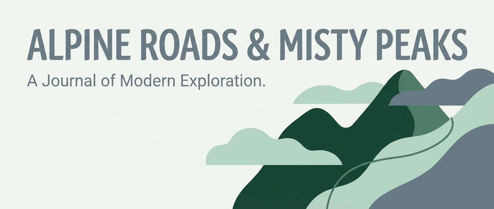 clean travel blog header