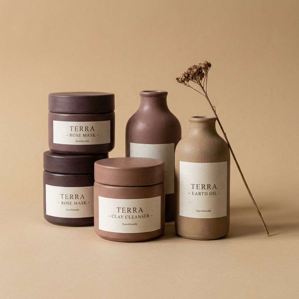 earthy ceramic packaging
