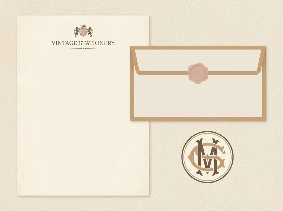 vintage stationery set