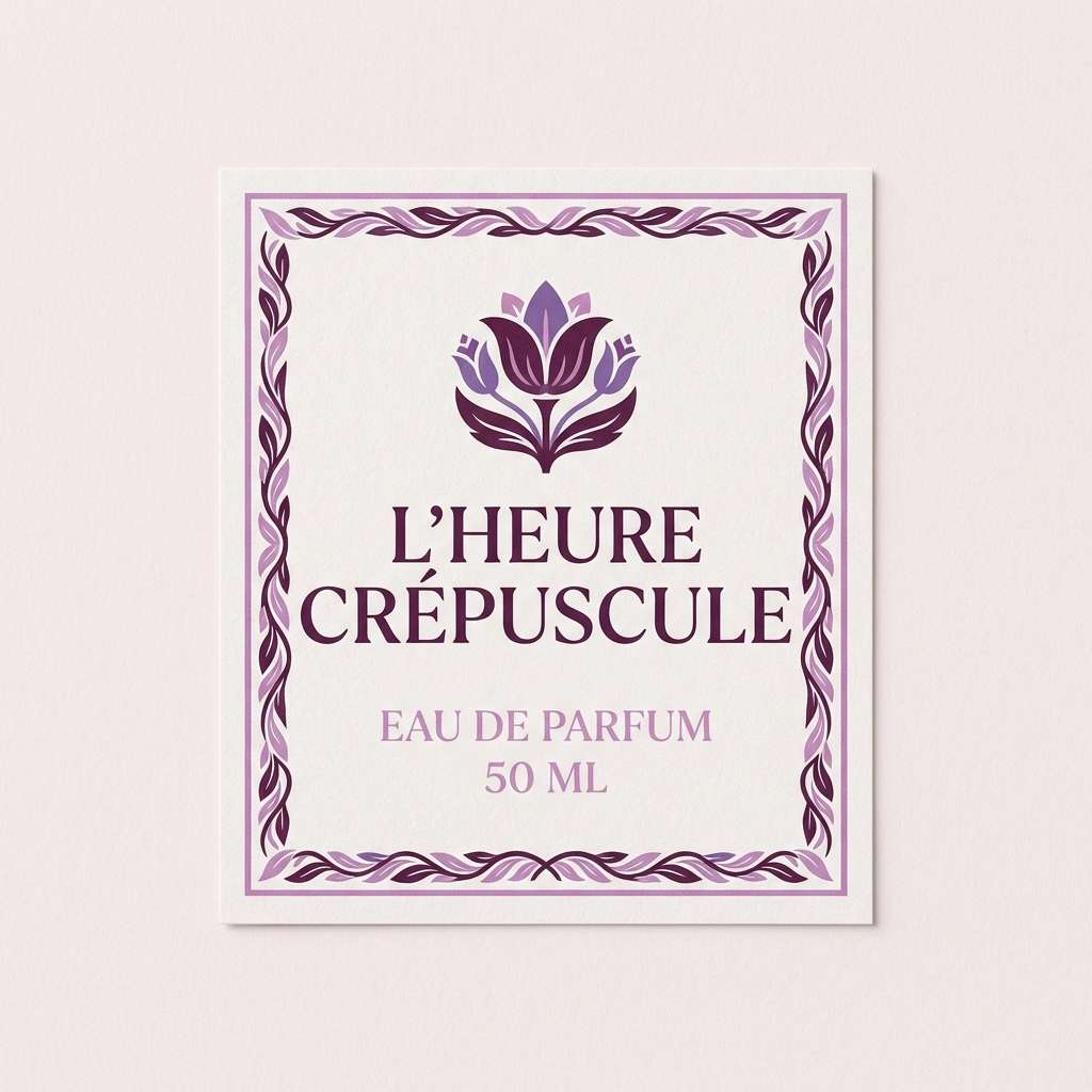 hydrangea perfume label