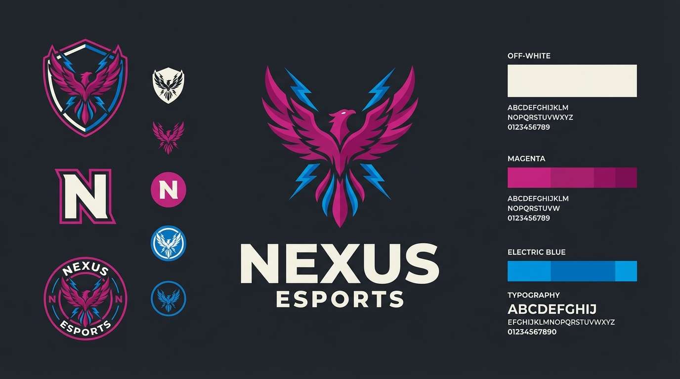esports branding board layout