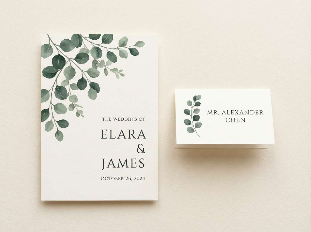 eucalyptus wedding suite