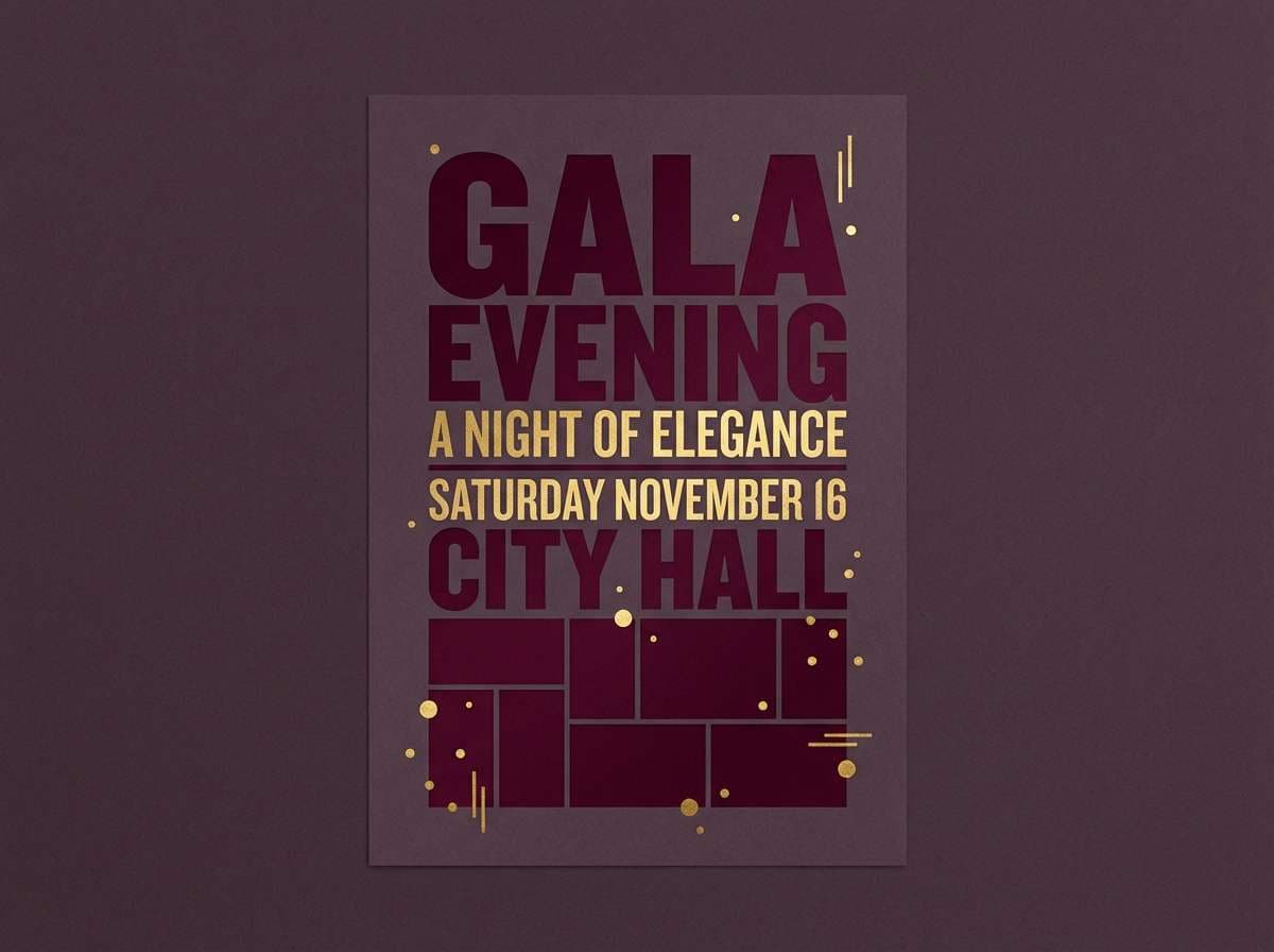 gala poster layout