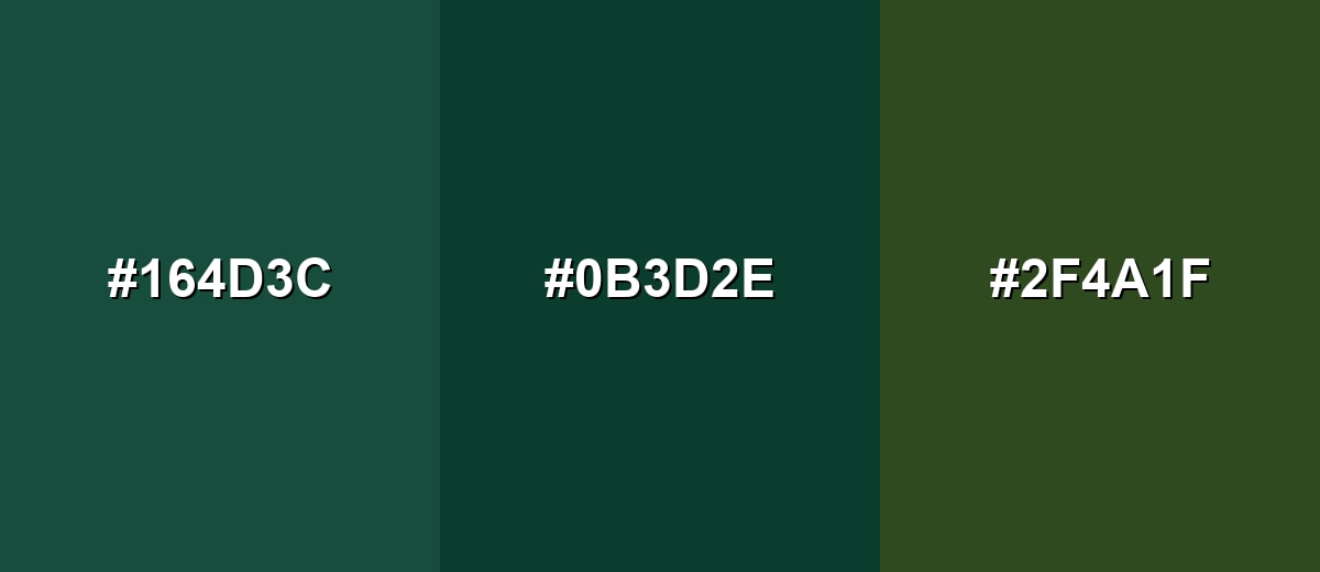 analogous color for evergreen-color