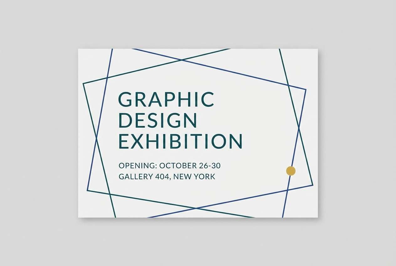exhibition invitation card