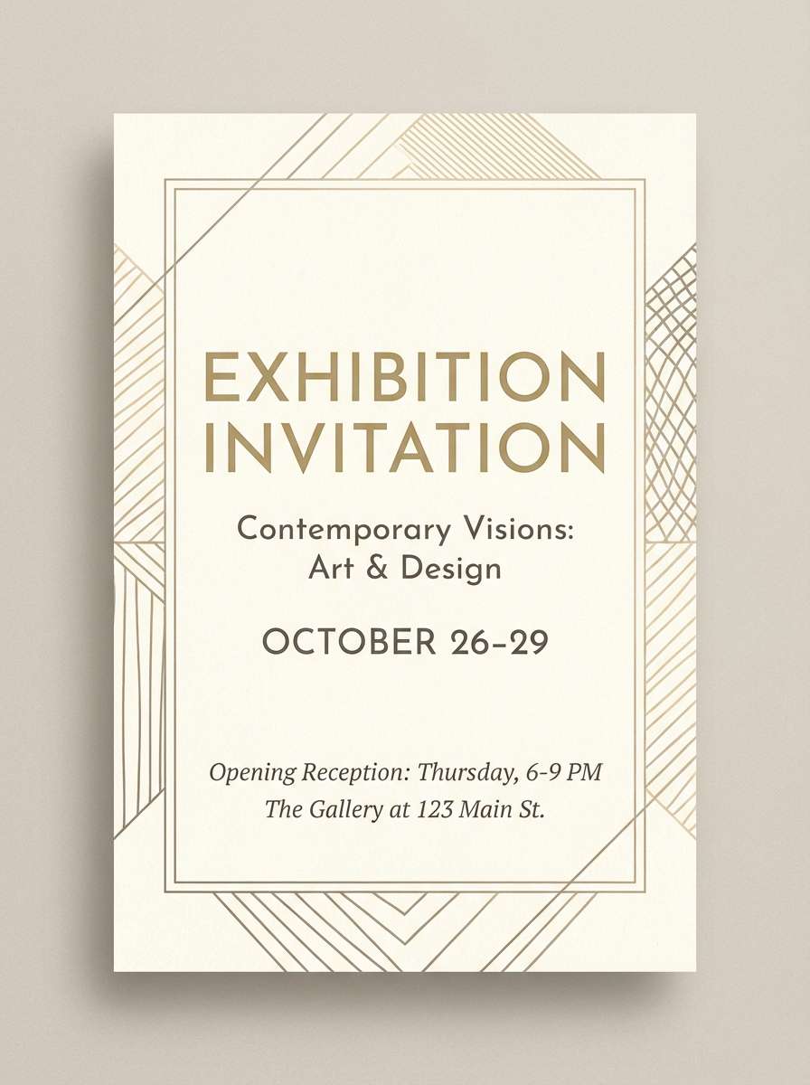exhibition invitation flyer