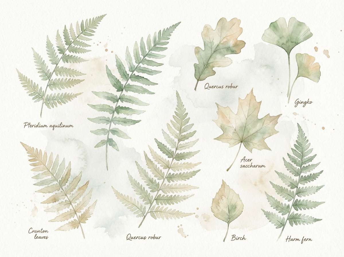 misty fern watercolor set