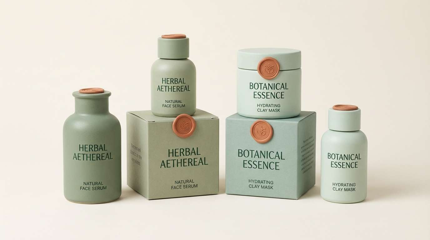 sage skincare packaging ad