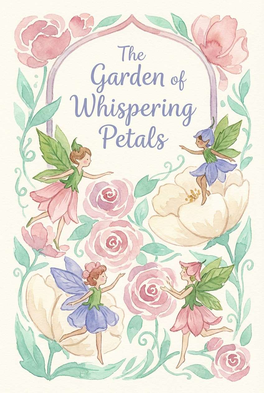 storybook cover watercolor art