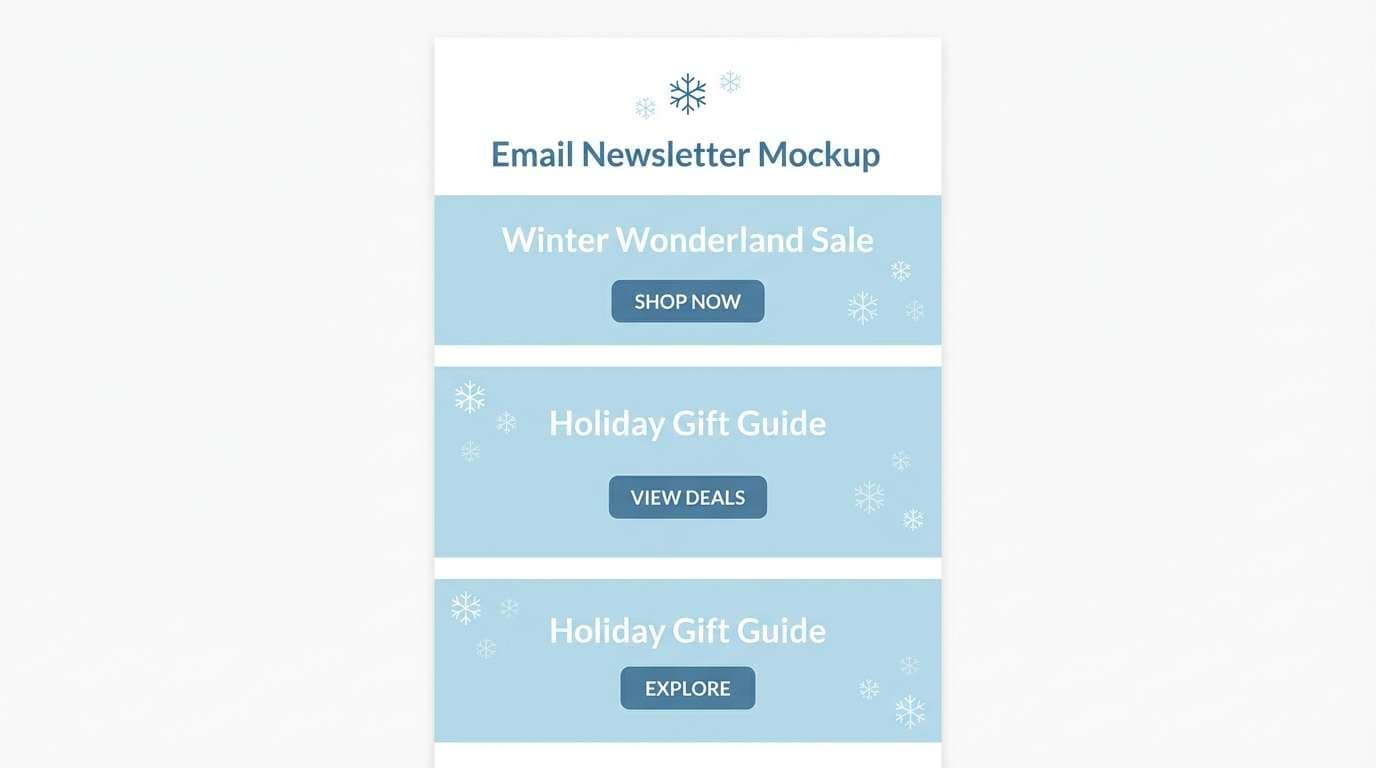 winter newsletter layout
