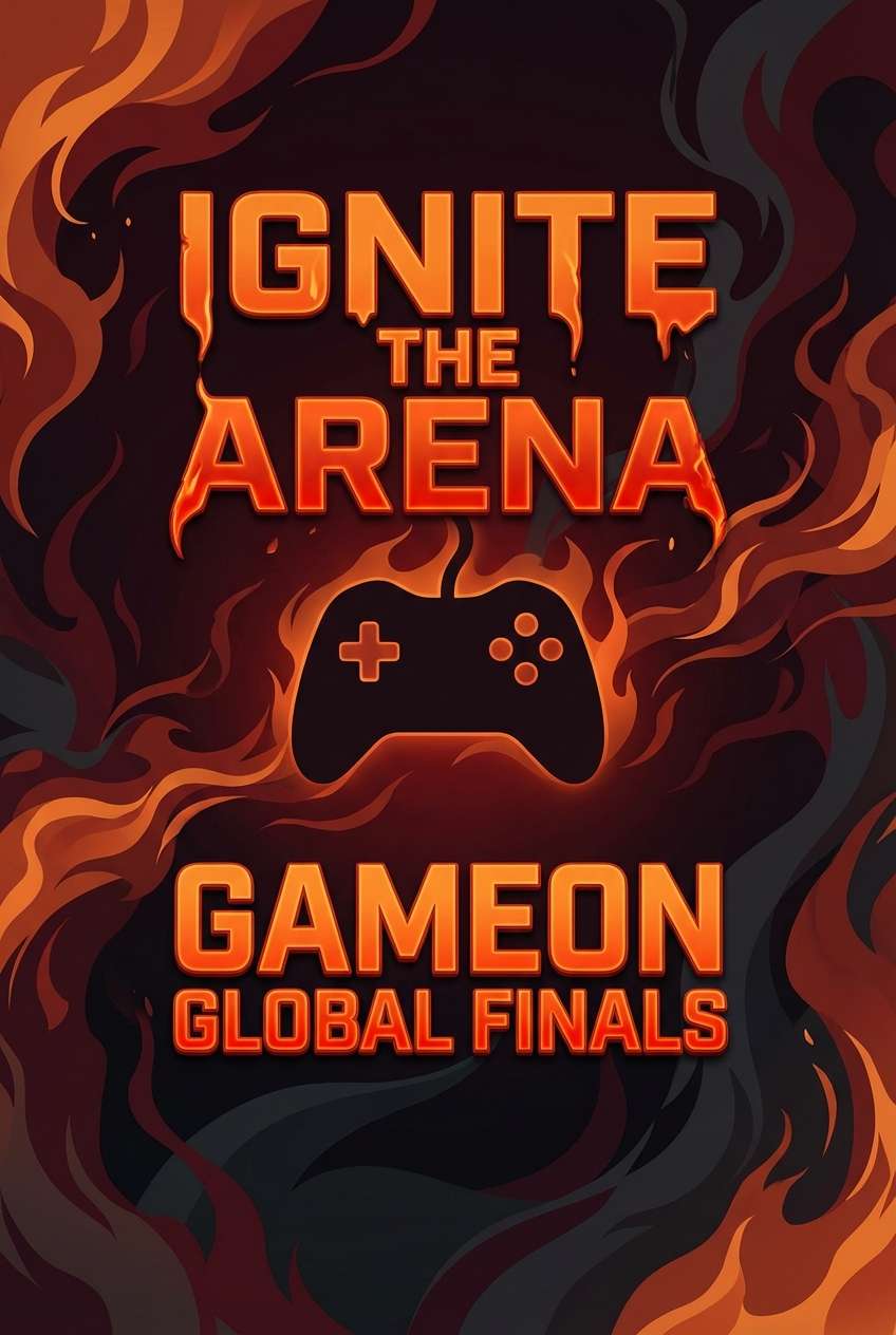 fiery event poster design