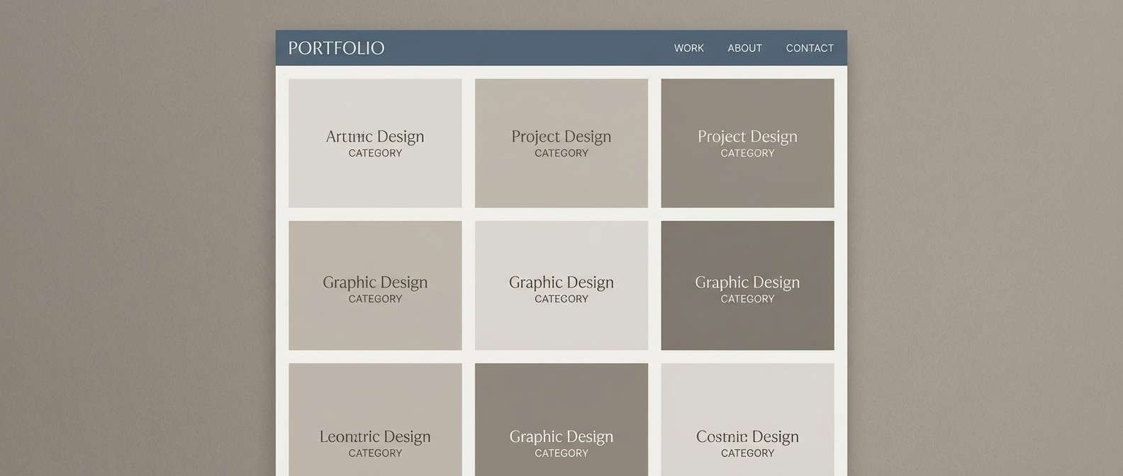 minimal portfolio ui