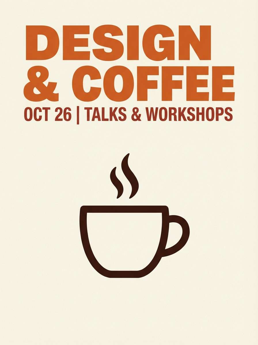 fall festival poster in brown red orange color tone