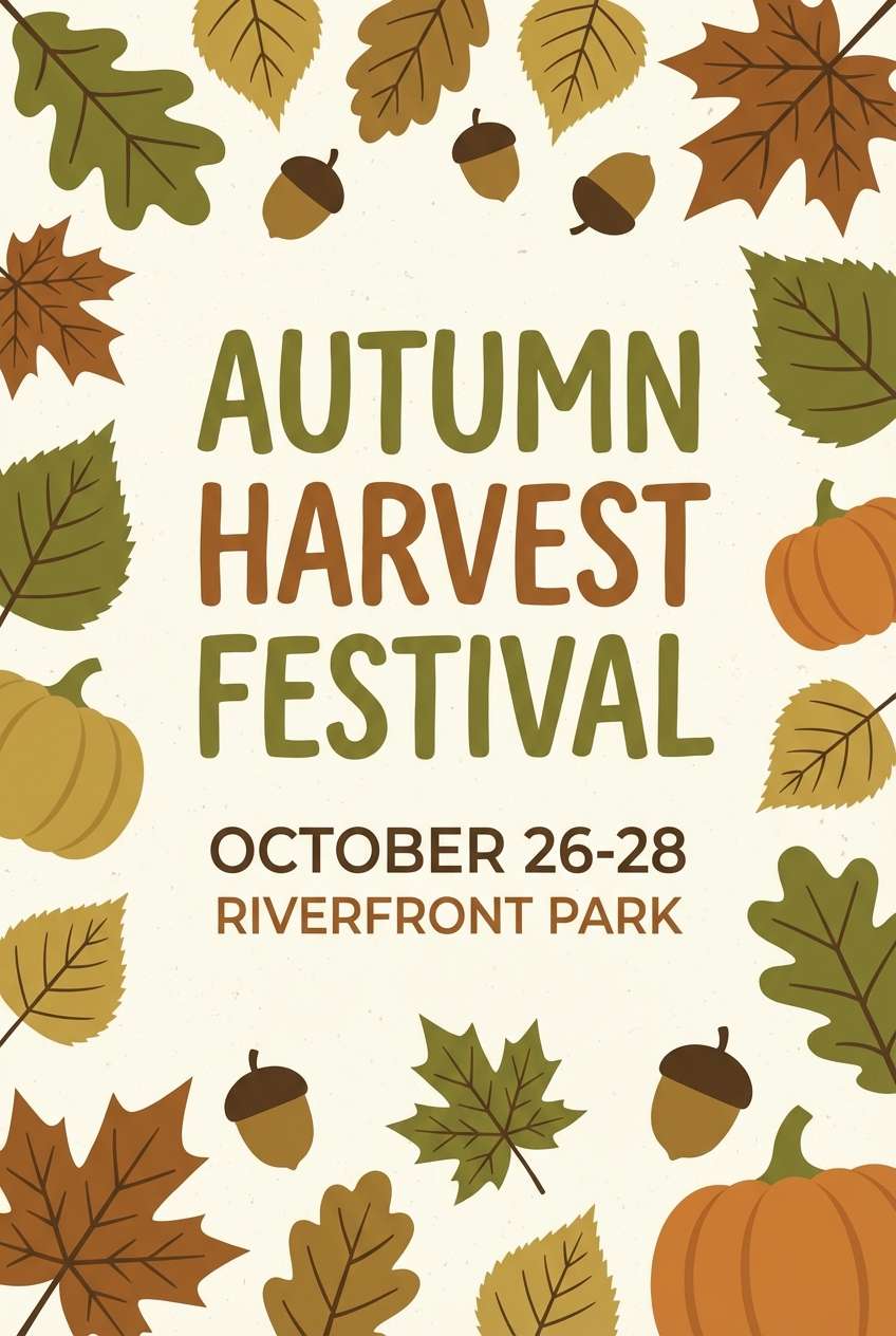 fall festival poster