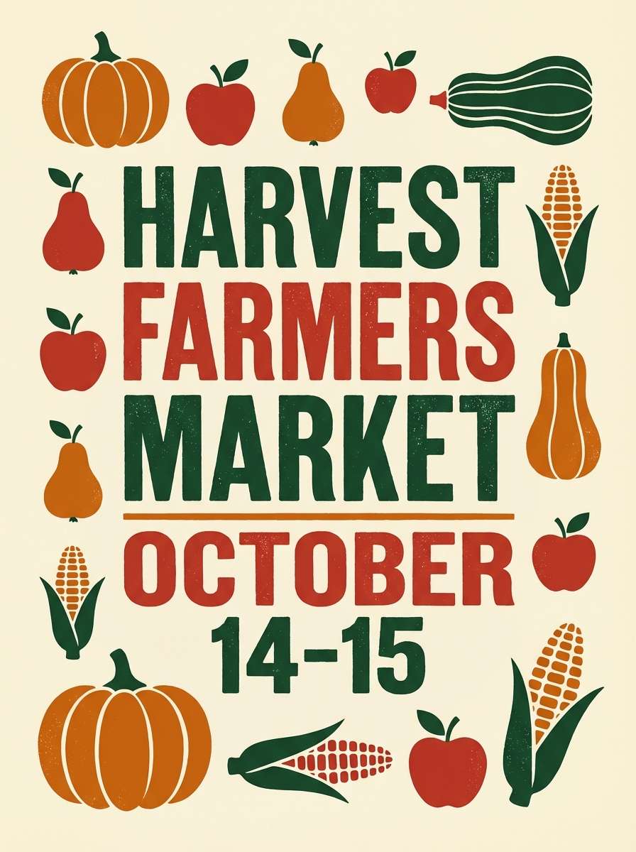 fall market poster