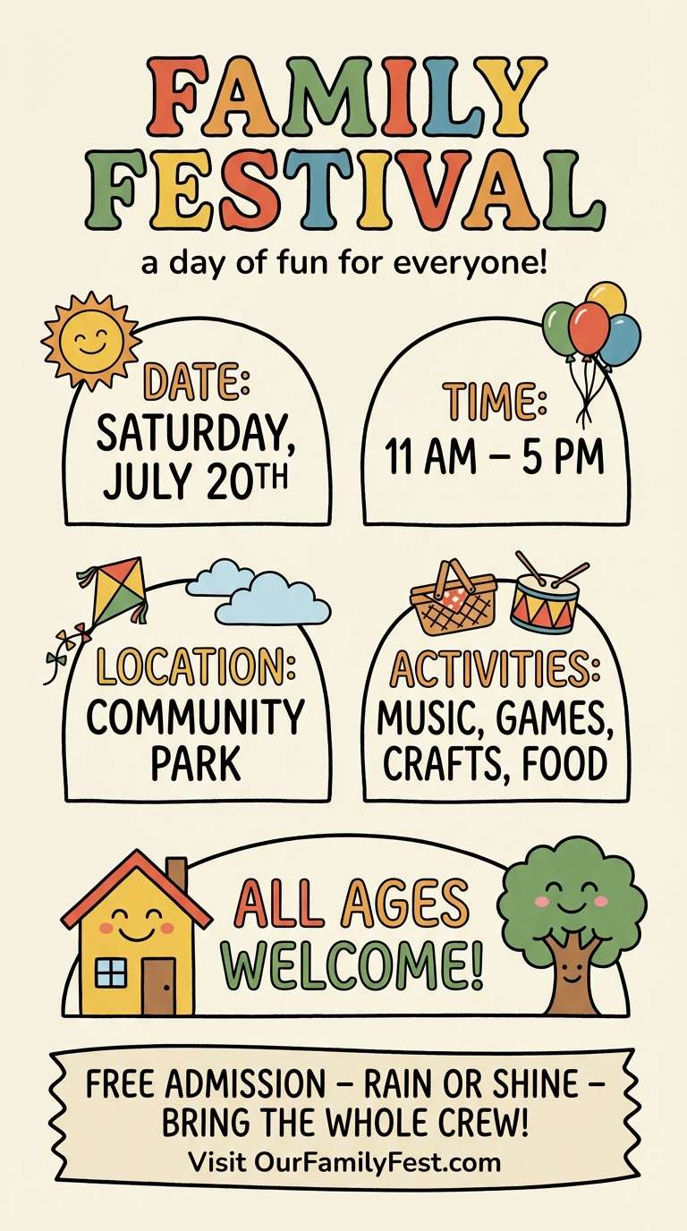 family festival flyer