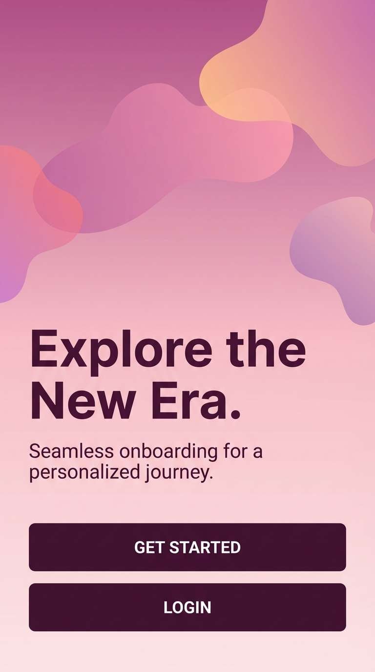 onboarding gradient screens