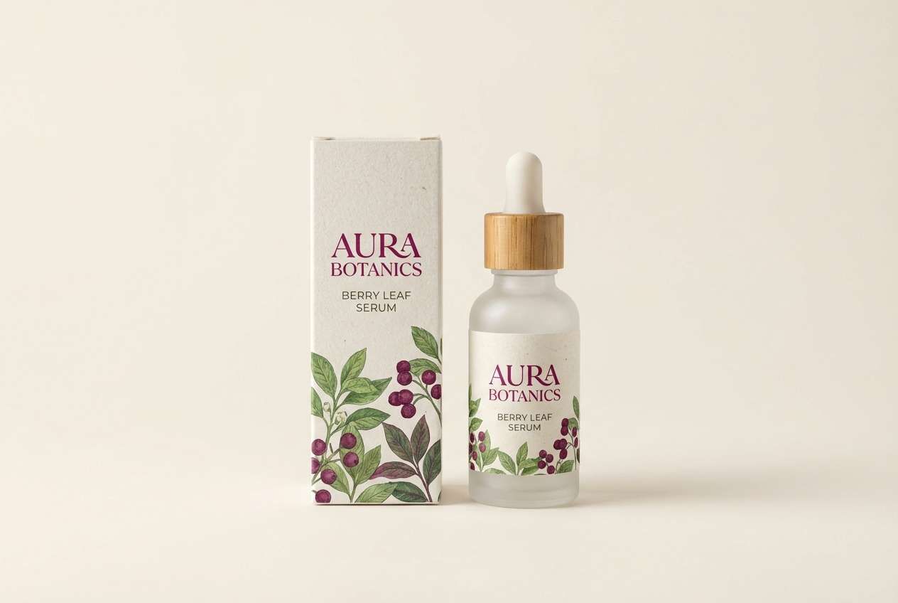 botanical skincare packaging