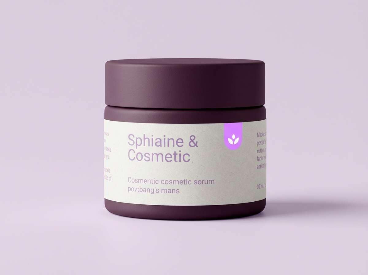 plum cosmetics label mockup