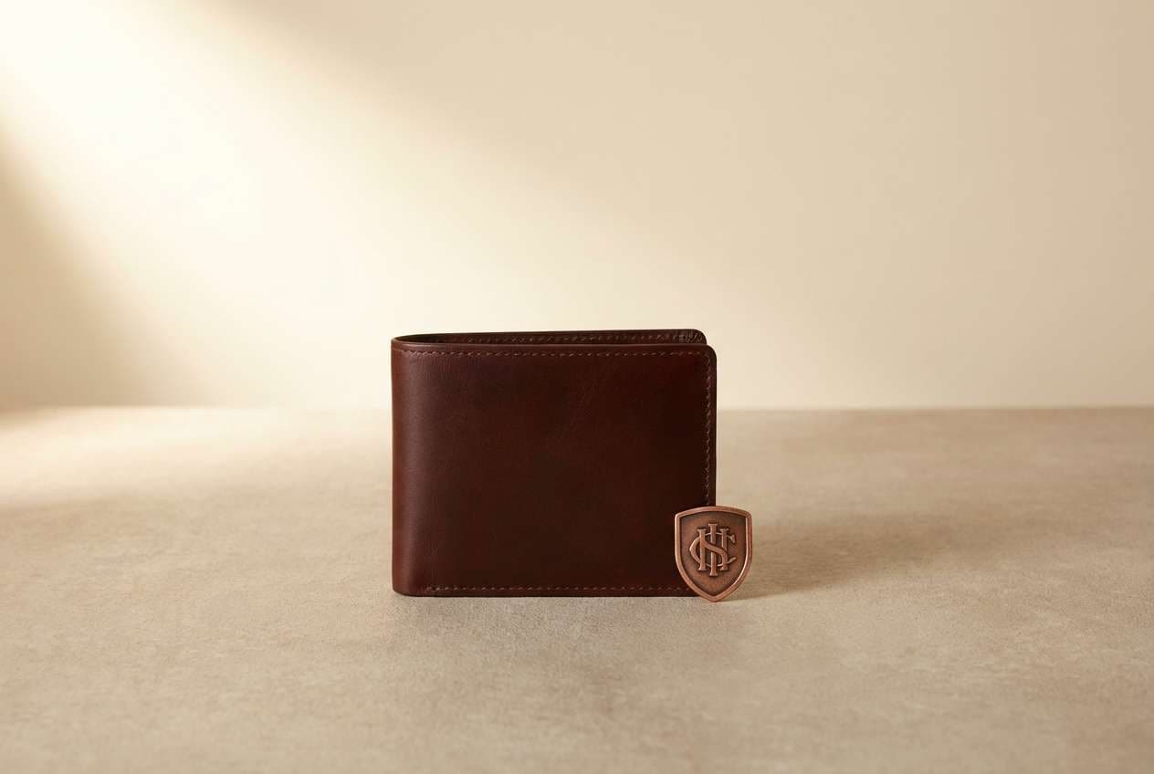 copper leather product ad