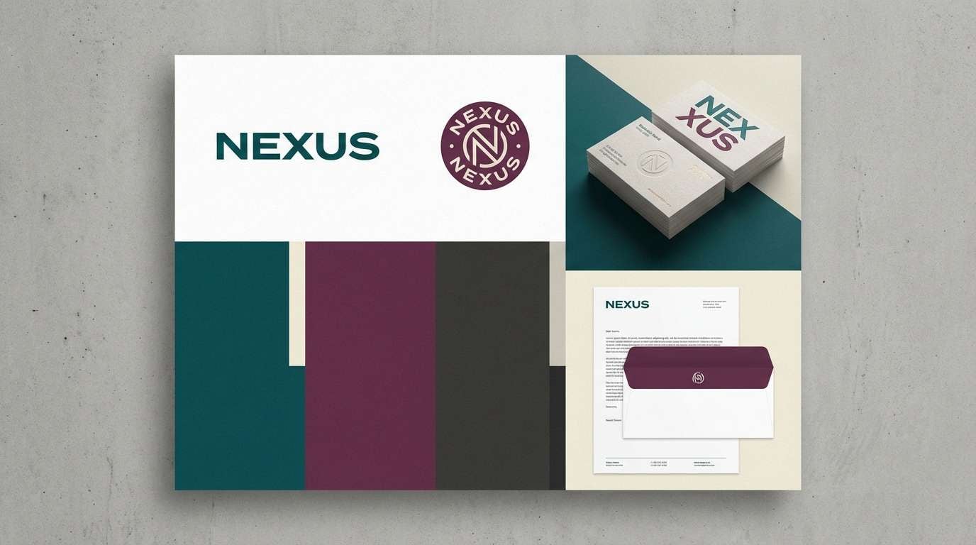 agency brand identity board