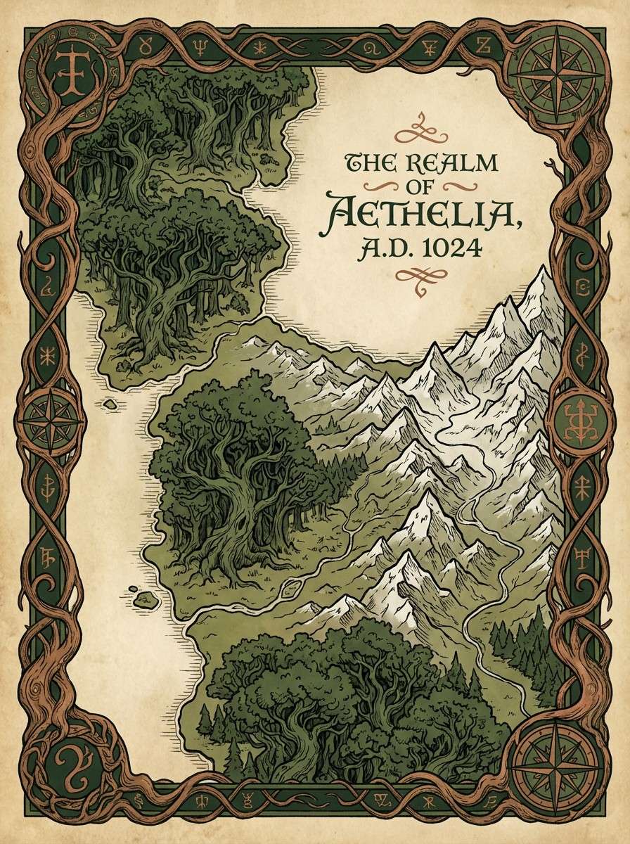 fantasy map poster