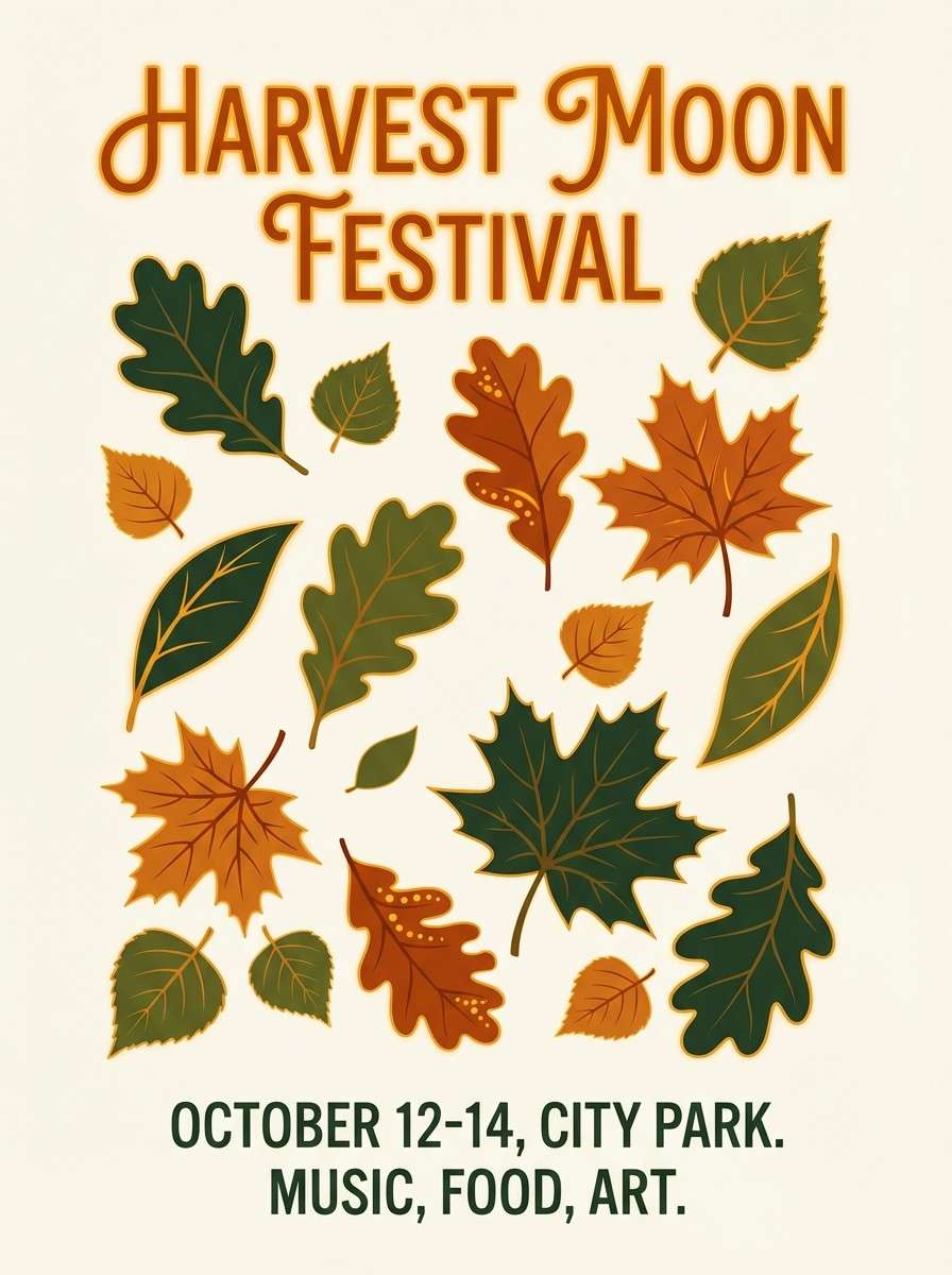 autumn festival poster