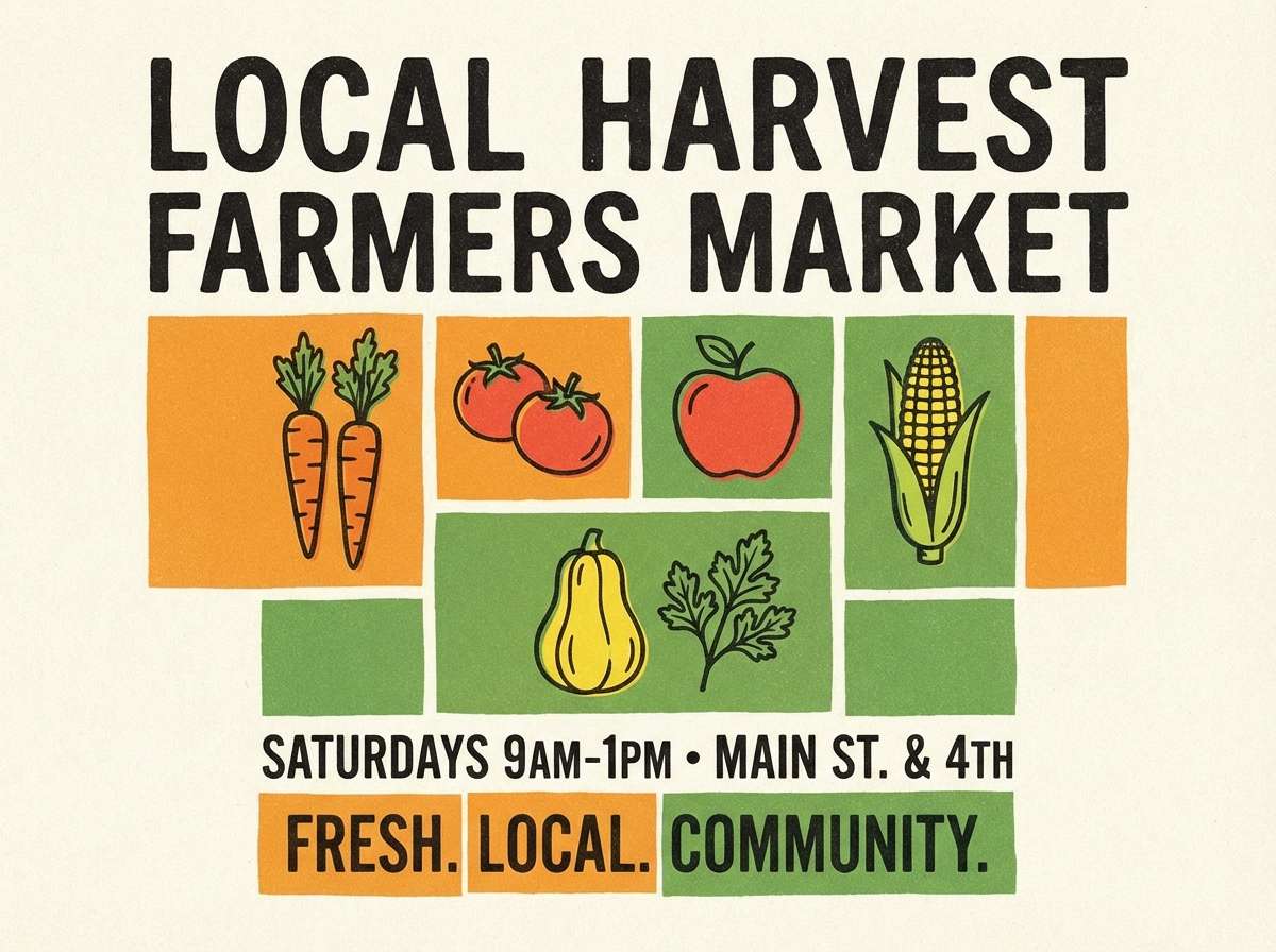 farmers market flyer