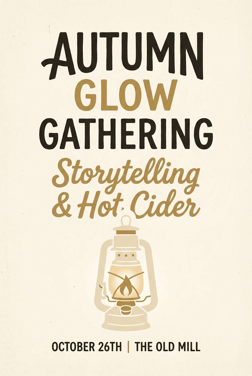 brass lantern event poster