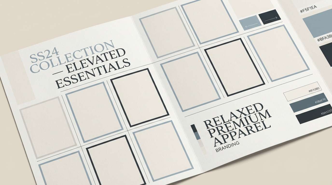 denim lookbook layout