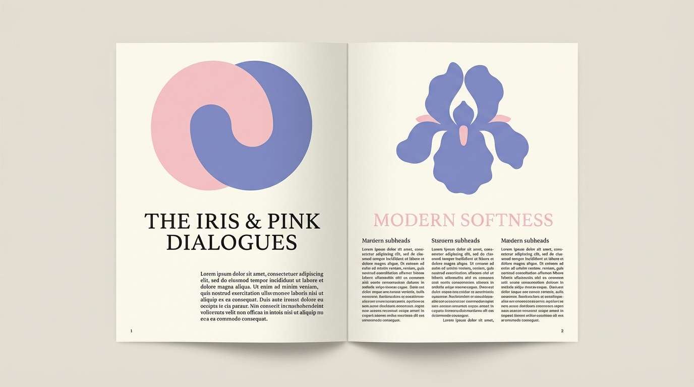 fashion editorial spread layout