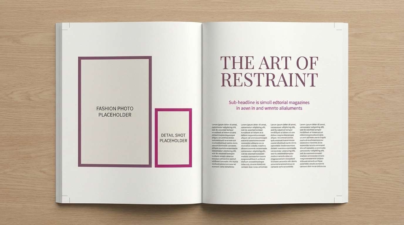 fashion editorial spread