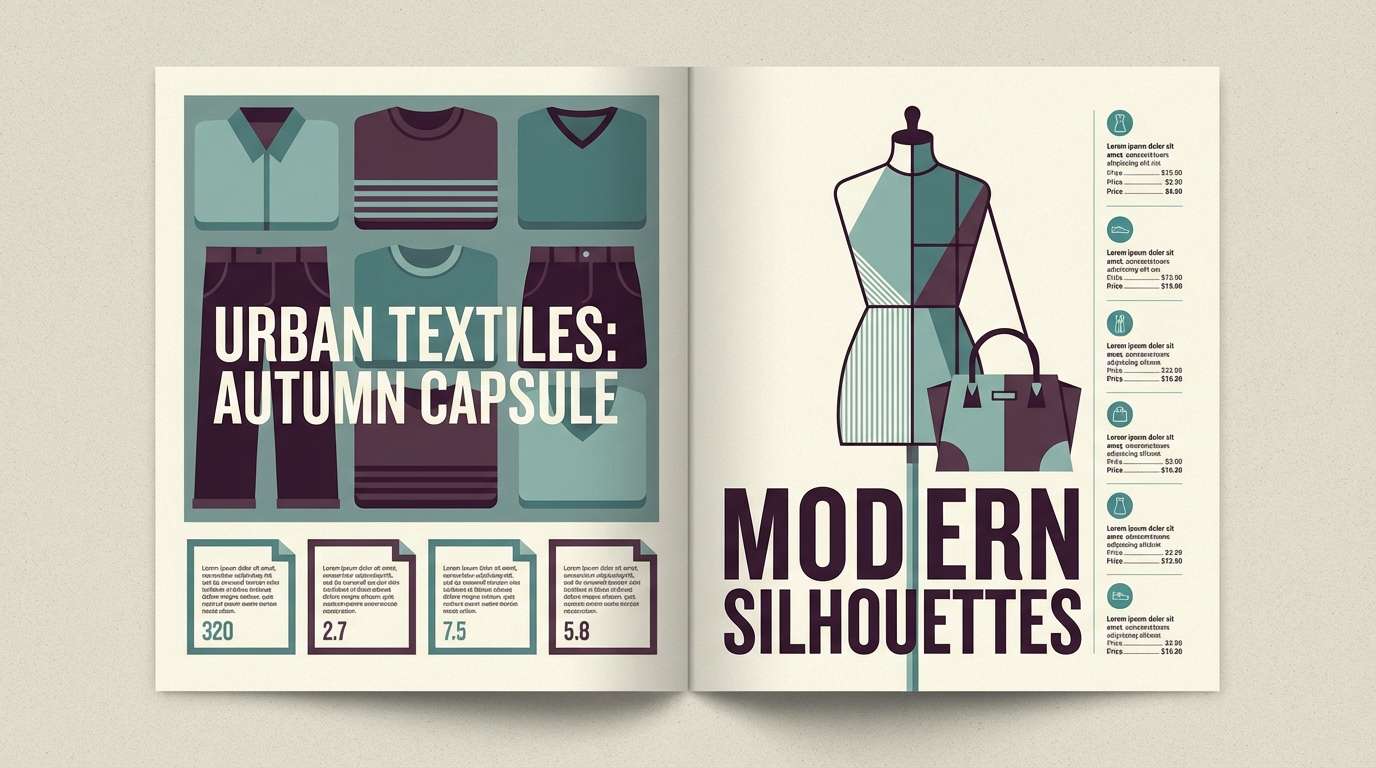 fashion lookbook spread