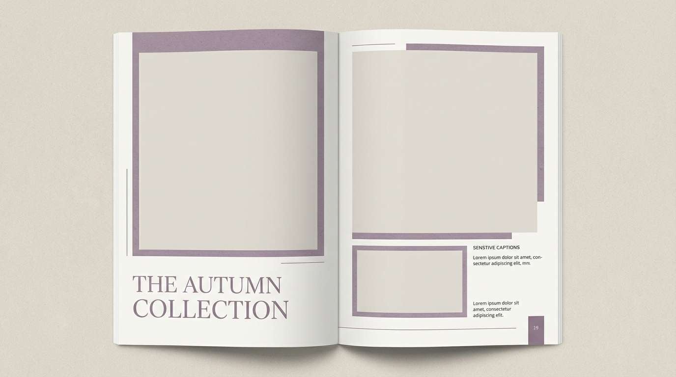 fashion lookbook spread